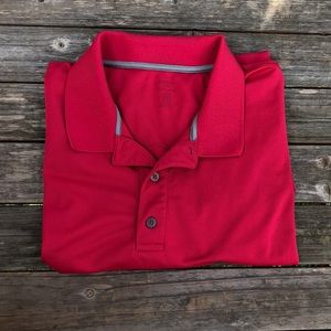 Reebok Playdry Red Golf Shirt